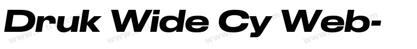 Druk Wide Cy Web字体转换
